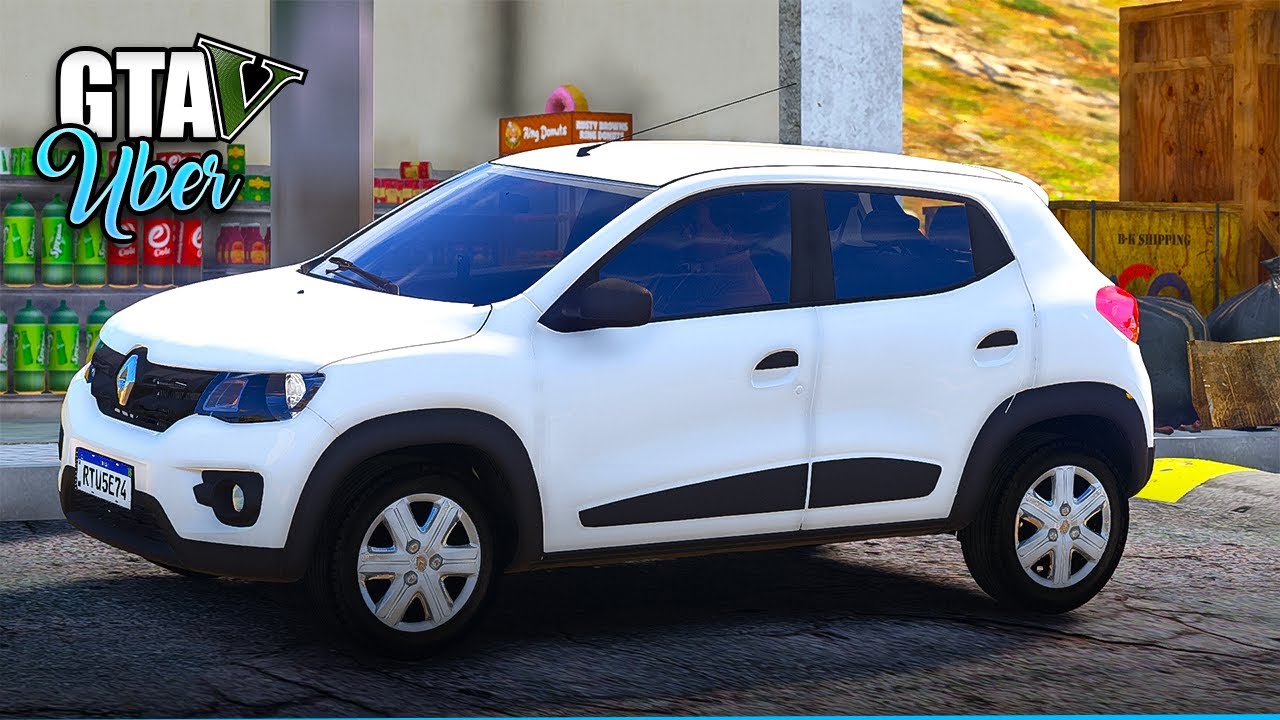 GTA V - UBER | O mini SUV da RENAULT na UBER! RENAULT KWID