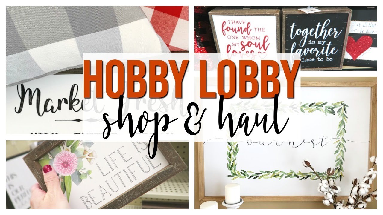 SPRING HOBBY LOBBY SHOP WITH ME & HAUL 2019 | NEW HOME DECOR!