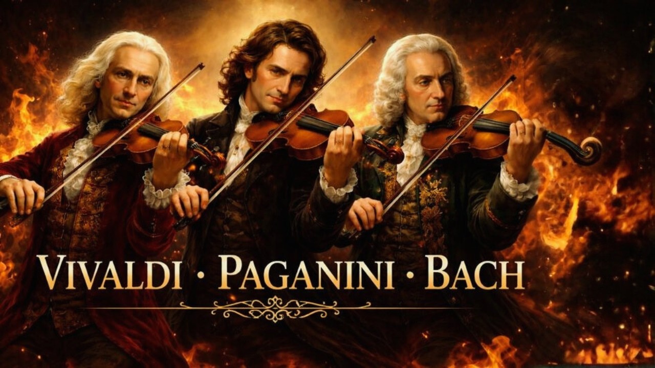 🎬Echoes of the 1800s | Vivaldi, Paganini & Bach Inspired Classical Violin🎻