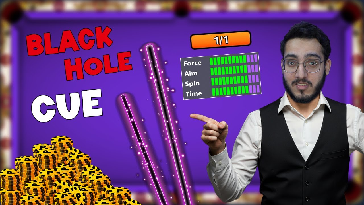 BLACK HOLE CUE LEVEL MAX TACO IN 8 BALL POOL 😱‼️