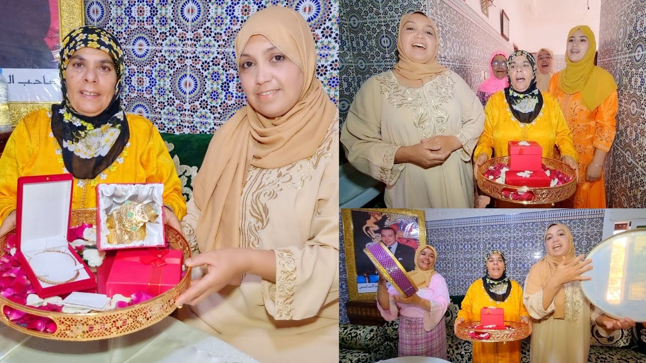 أكبر هدية دهبية👑دارت حفيظة لمنى بمناسبة العرس كولشي تفجأ 🥳🥳 