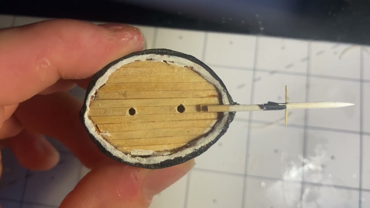 Proyecto de miniatura: barco en cáscara de nuez