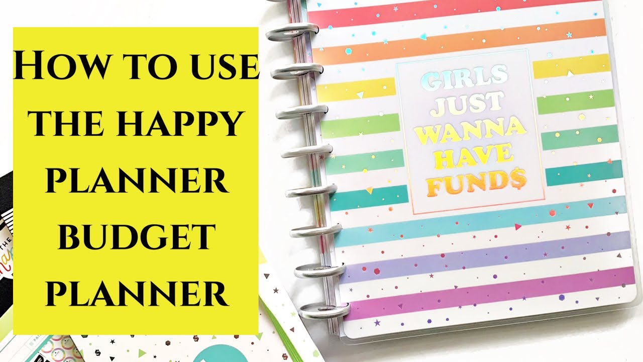 Classic Happy Planner | How to use the  Budget Planner | October Budget With Me