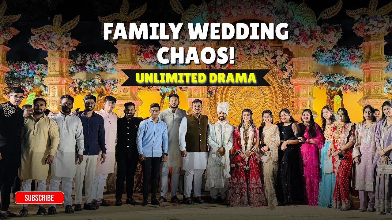 Did We Attend a Wedding or Create Chaos?🤨😅#indianwedding #familyvlog #family #weddingchaos #viral 
