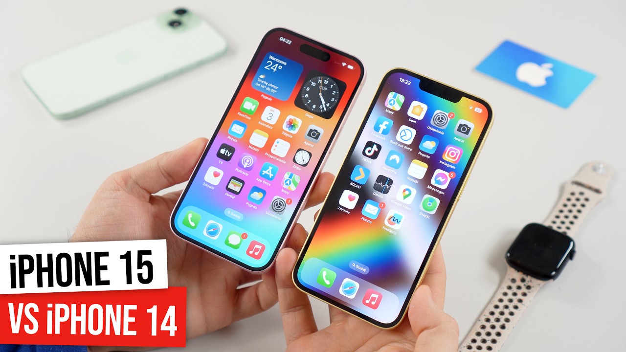iPhone 15 vs iPhone 14 - Kt&oacute;rego wybrać, aby NIE ŻAŁOWAĆ?⛔️ | Por&oacute;wnanie