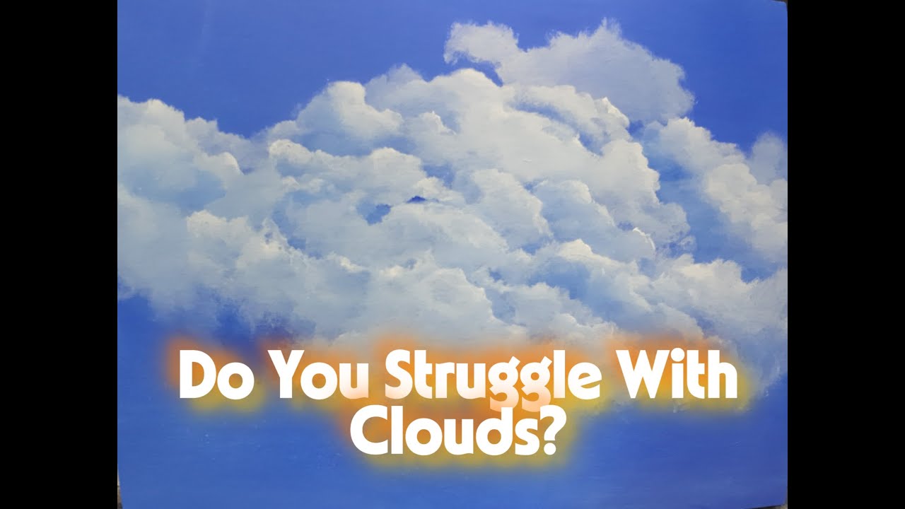 Do You Struggle Painting Clouds? #painting clouds #acrylicpainting #how to paint