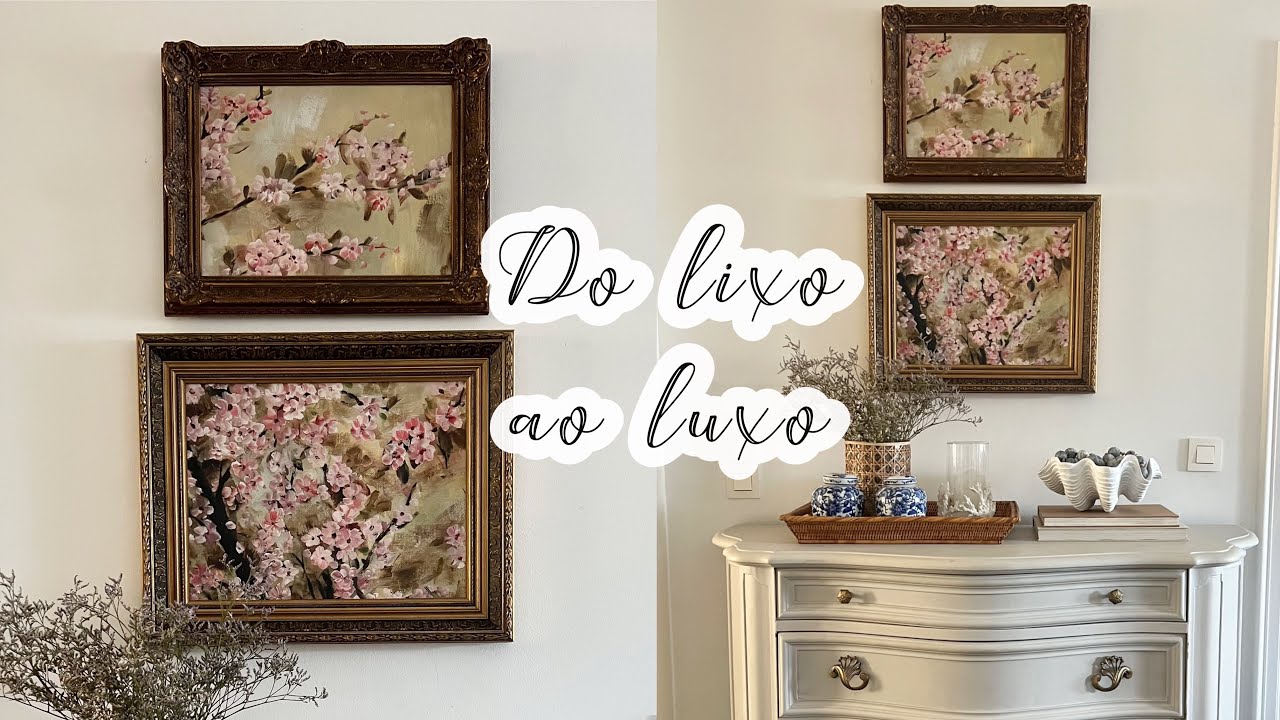 De uma canvas fiz dois quadros- faça você mesmo muito fácil