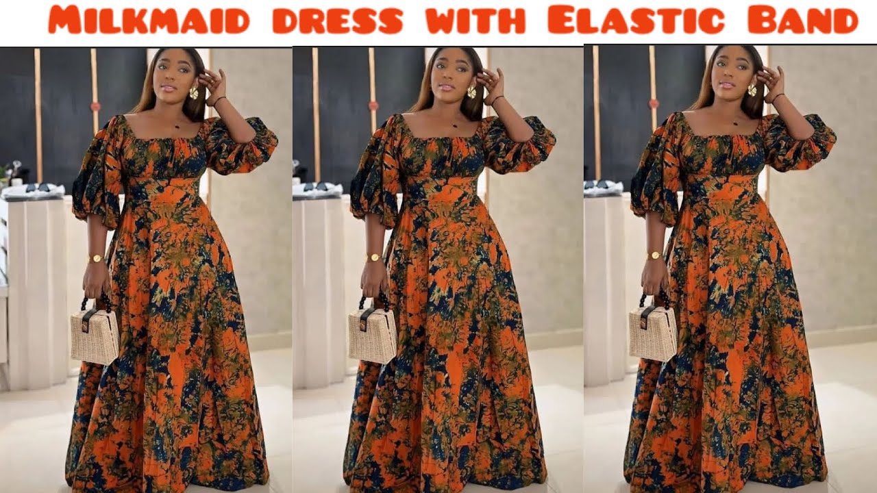 How to cut and sew a Milkmaid dress with Elastic Band