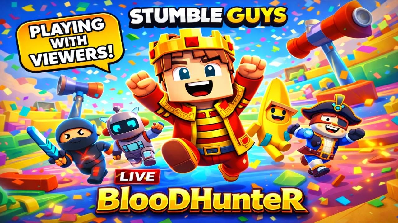 Live 🔴 || 💥Playing With Viewers ! 💥 ||#stumbleguys #stumbleguyslive #stumbleguysgameplay