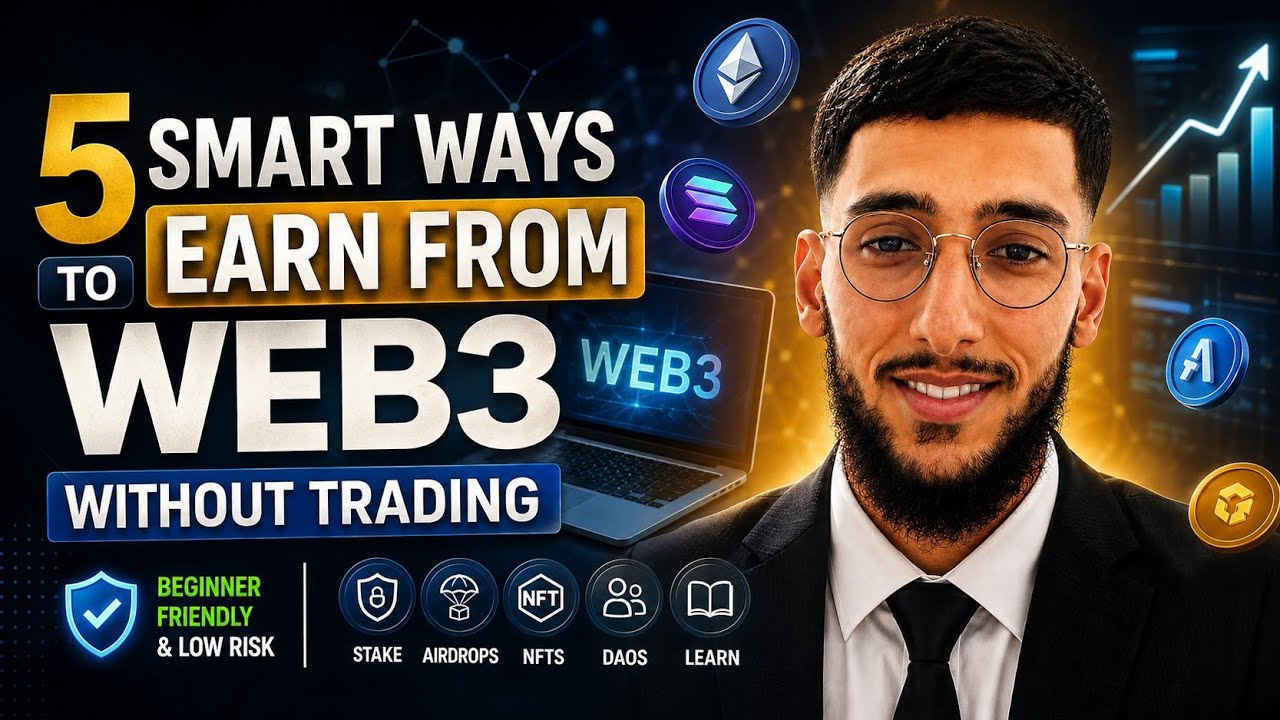 5 Smart Ways to Earn from Web3 Without Trading (Beginner Friendly & Low Risk)