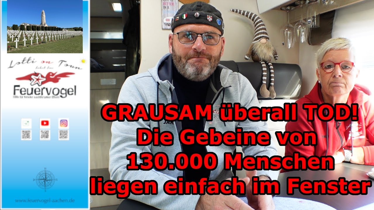 VERDUN |GRAUSAM | ÜBERALL TOD | GEBEINE v. 130.000 MENSCHEN IM FESNTER | NICHTS FÜR SCHWACHE NERVEN