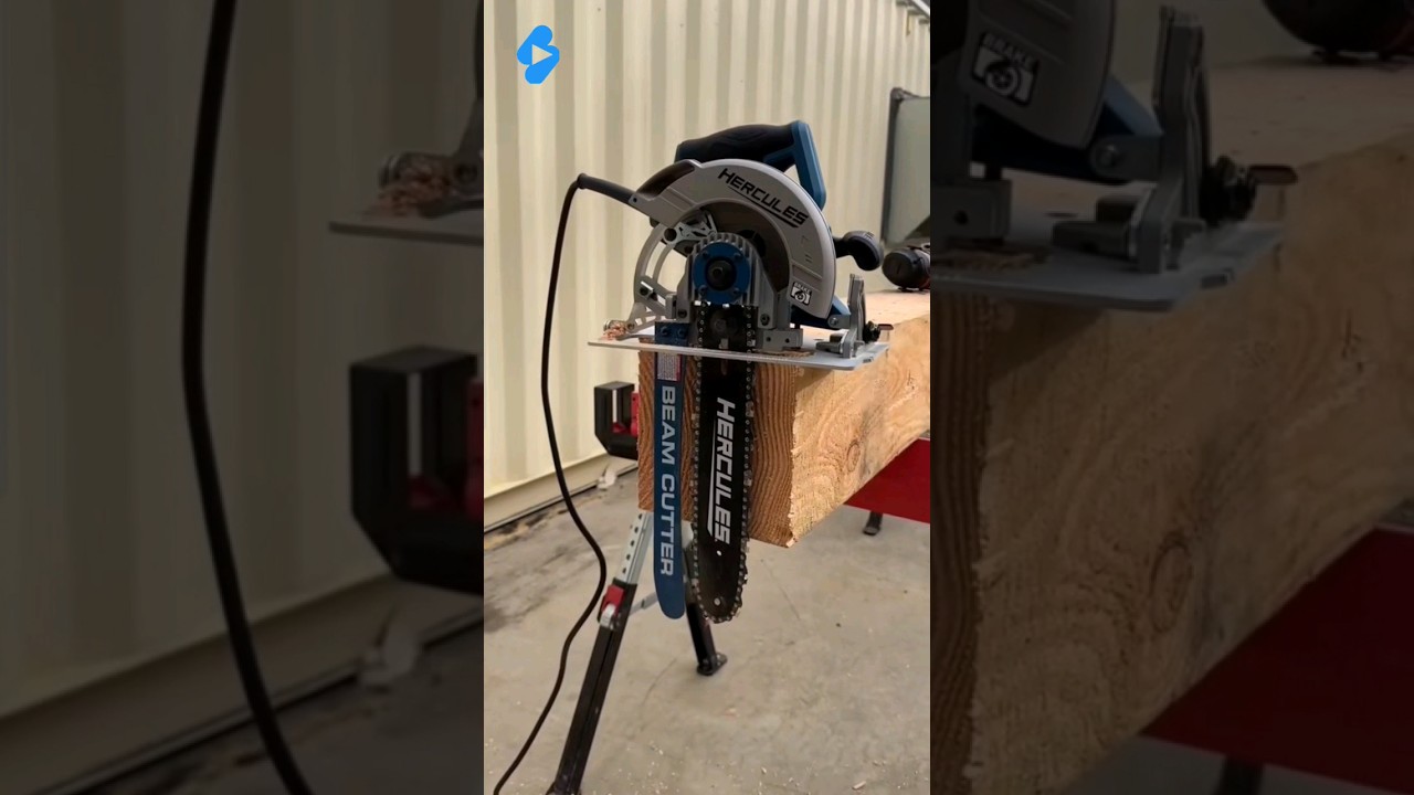 Use your circular saw to cut beams up to 12