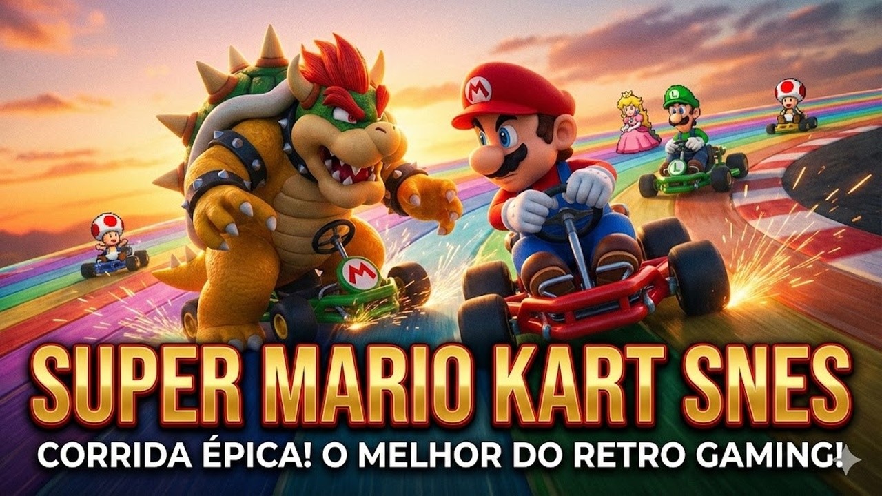 Super Mario Kart - [SNES] LIVE TESTE  #NITENDO #MARIO#LIVE