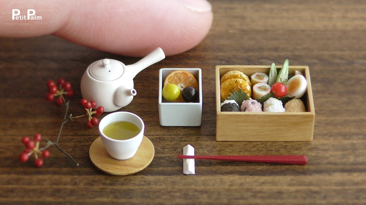 【Miniature】Japanese style lunch box , Bento box | 1:12 Scale