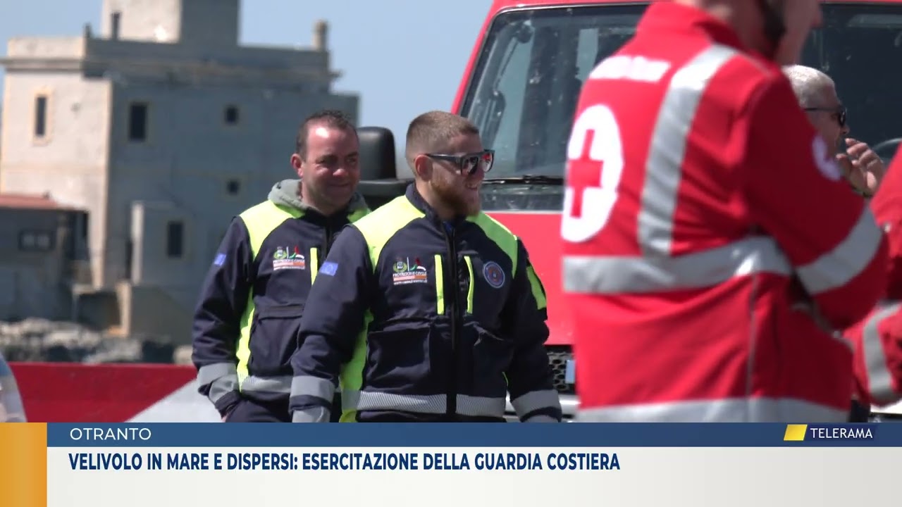 Velivolo in mare e dispersi: esercitazione della guardia costiera