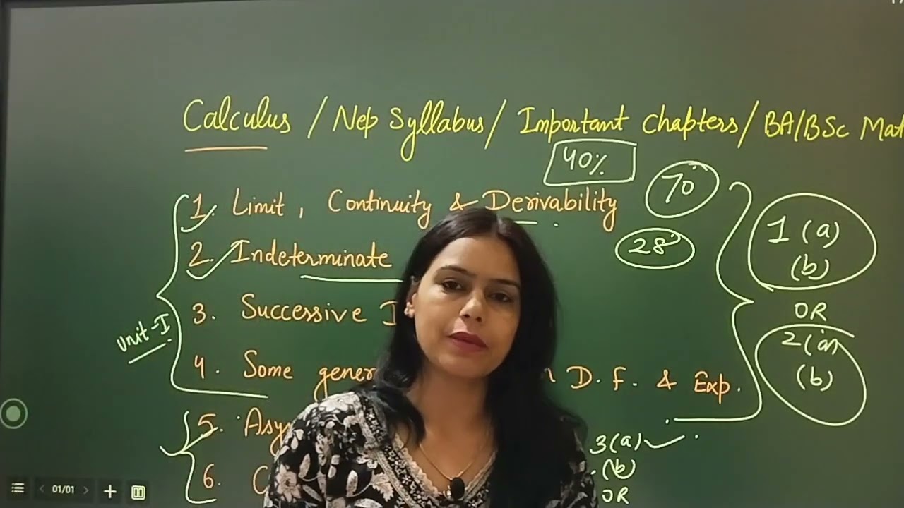 #calculus - How to Clear Re-appear | Important Chapters | NEP Maths BA/BSc Sem1 | New Era Maths