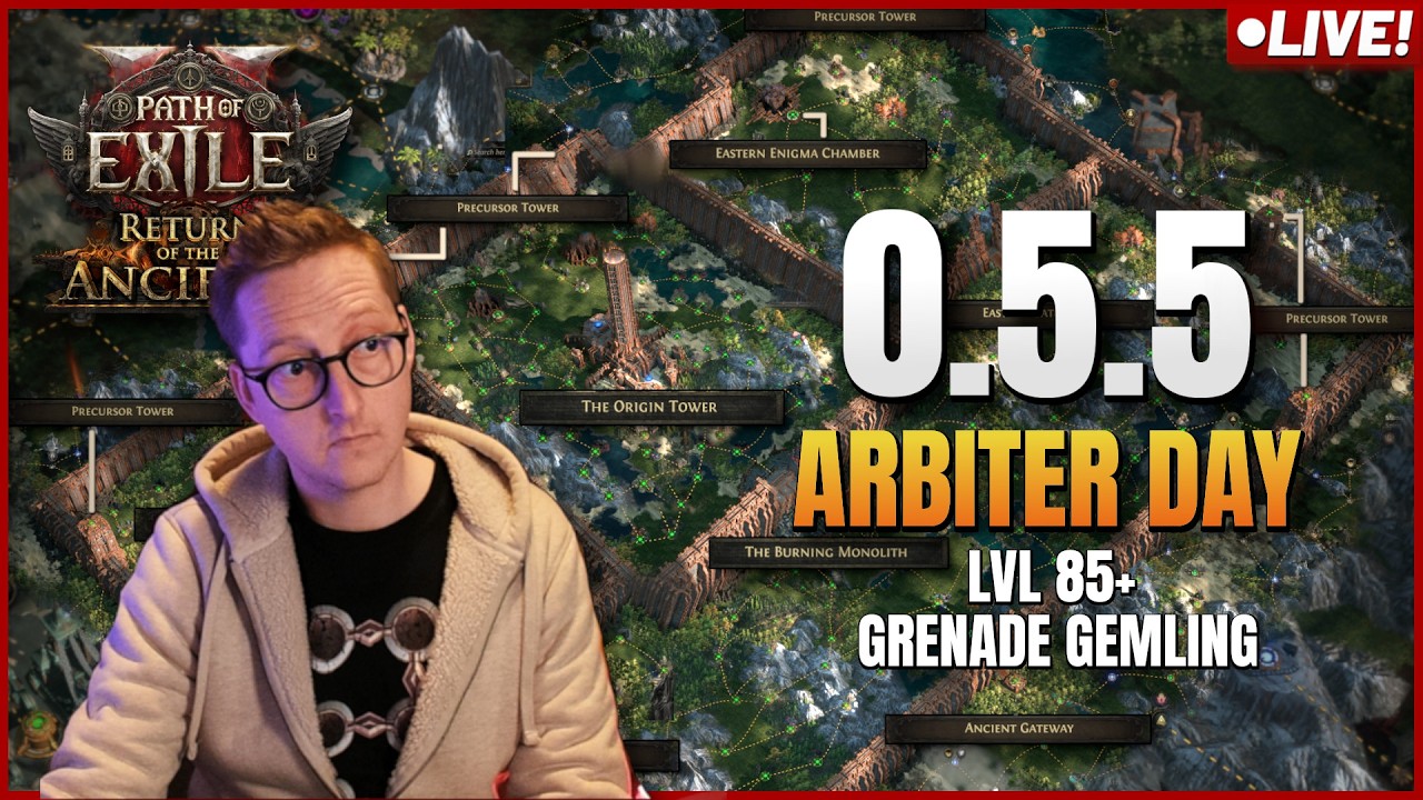 🔴[LIVE] PoE 2 0.5.5 Endgame League Start - Grenade Gemling