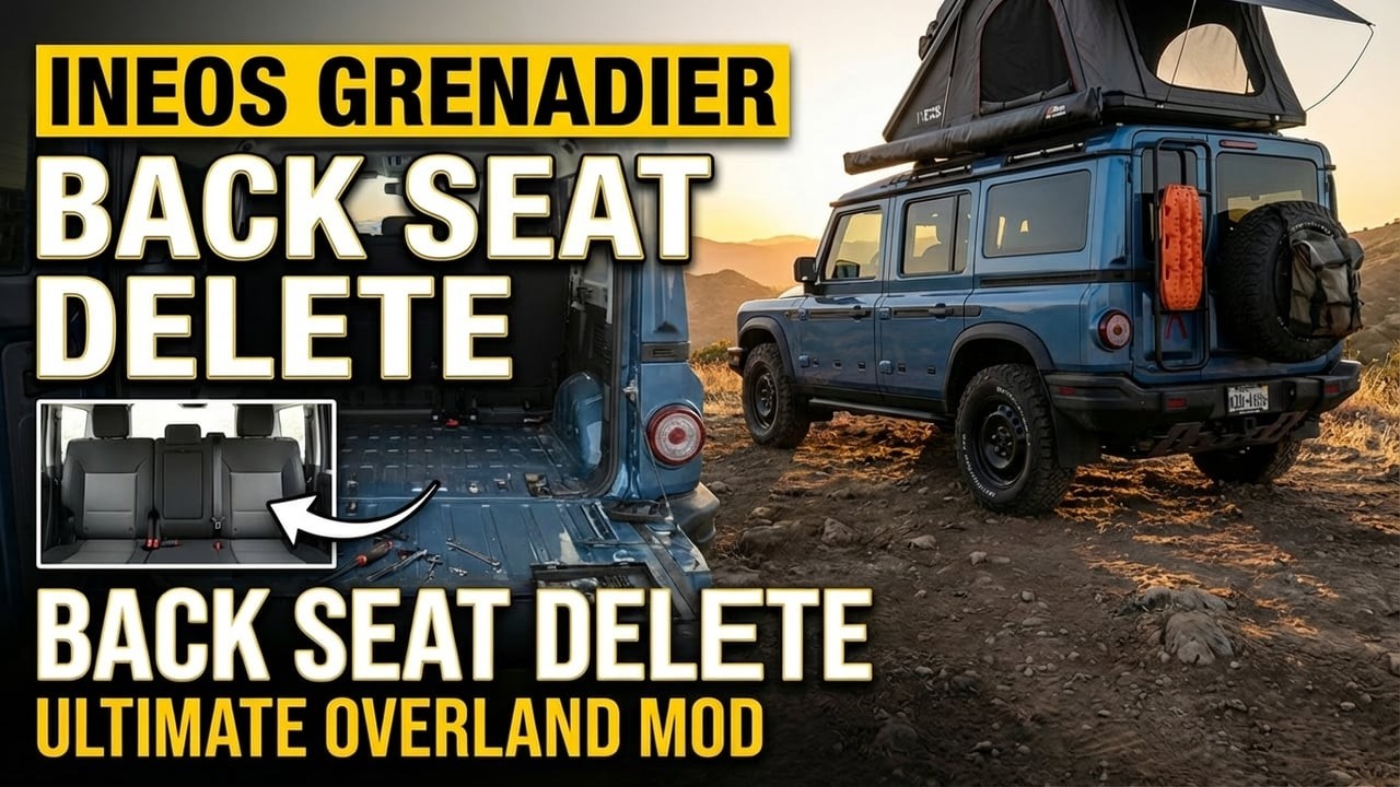 Custom Ineos Grenadier Build - Back Seat Delete