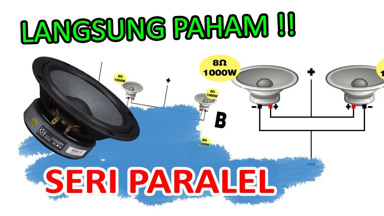 Praktek Mudah! Belajar Bareng Nyambung Speaker Cara Seri atau Paralel dan Menghitung Ohm
