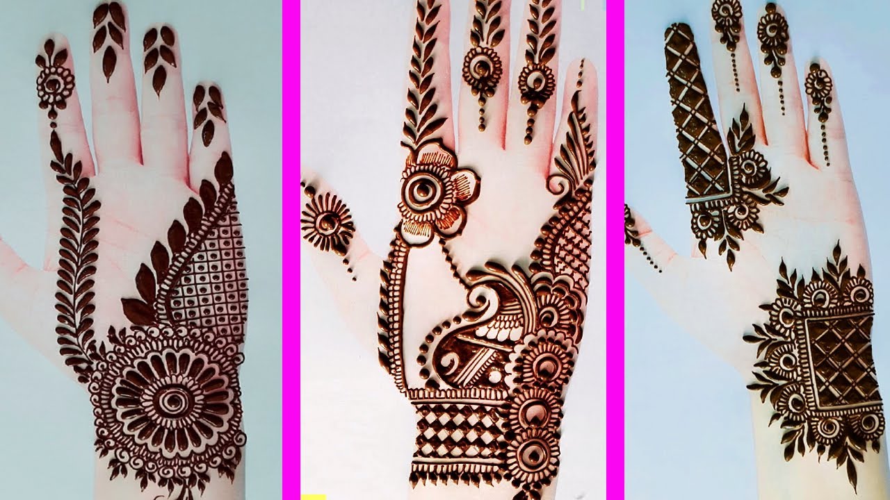 WOW! 3 Beautiful Mehndi Design ❤❤❤ Must Watch These Stylish Front Hands Bridal Mehndi Design EASY!