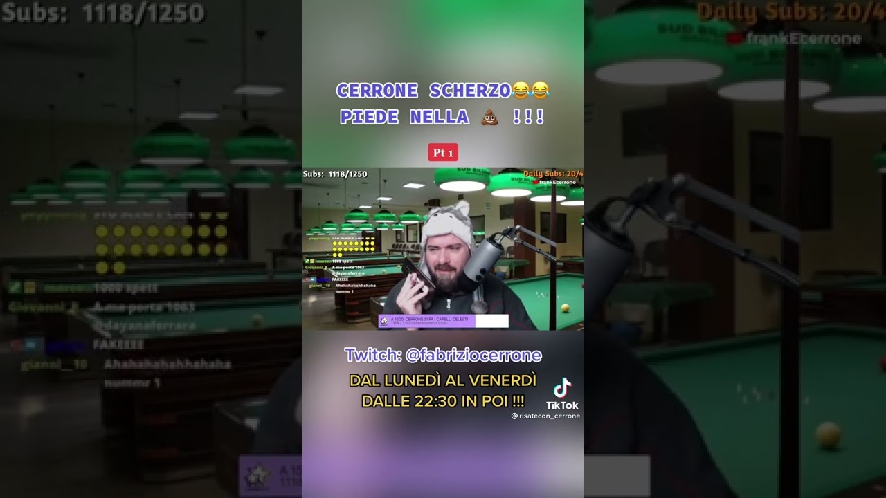 Cerrone scherzo piede nella 💩 pt1