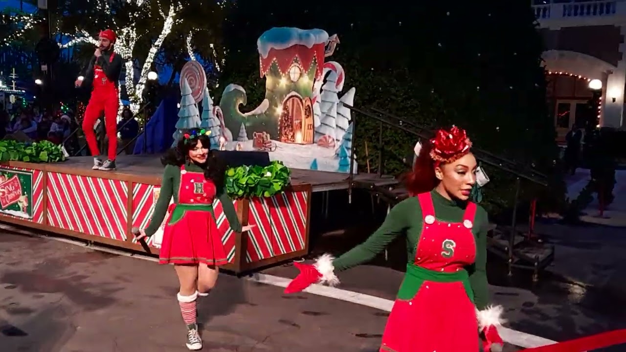 Sing Christmas & Christmas Tree Lighting! Six Flags Fiesta Texas Holiday In The Park 2023!