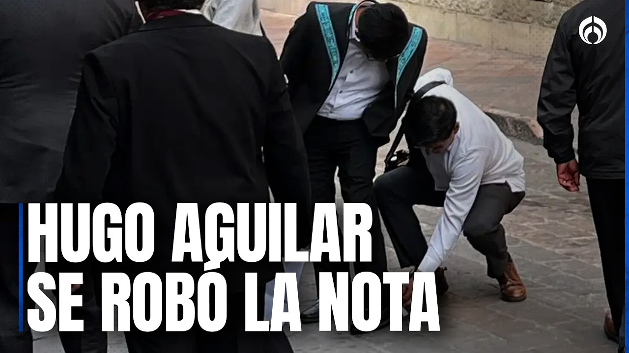 Hugo Aguilar protagonizó la conmemoración de la Constitución por dejar que le limpiaran los zapatos