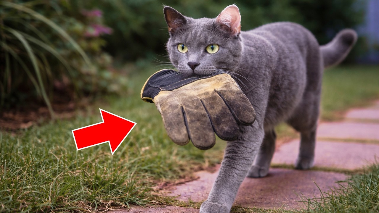 Every Day, Her Cat Brought a Work Glove — Then She Followed Him