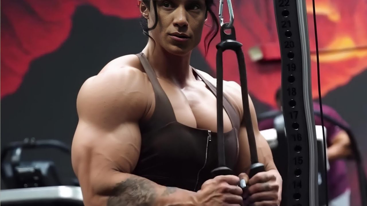 Kristina Nicole big size muscle female bodybuilder 
