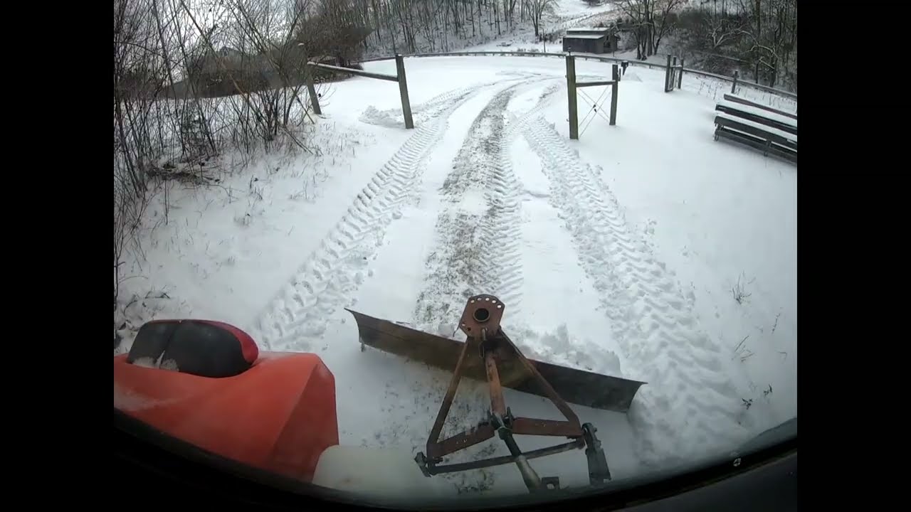 2 1 2026 SNOW PLOWING KUBOTA M6060 AND REAR BLADE