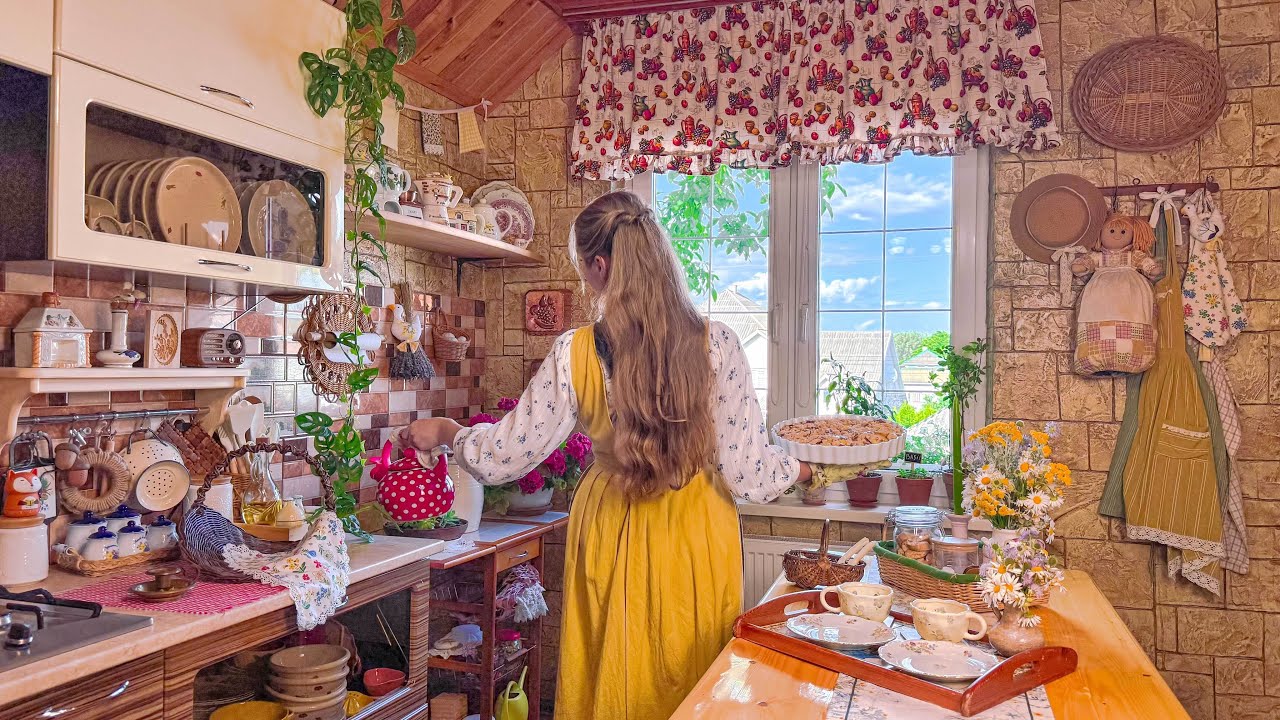 Искусство простой жизни: создание уюта в сельской местности | Cottagecore Cooking & Sewing