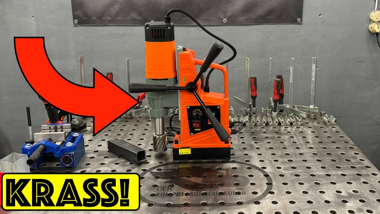 50mm Kernloch bohren wie Butter! Die Grosse Magnetbohrmaschine von Vevor!