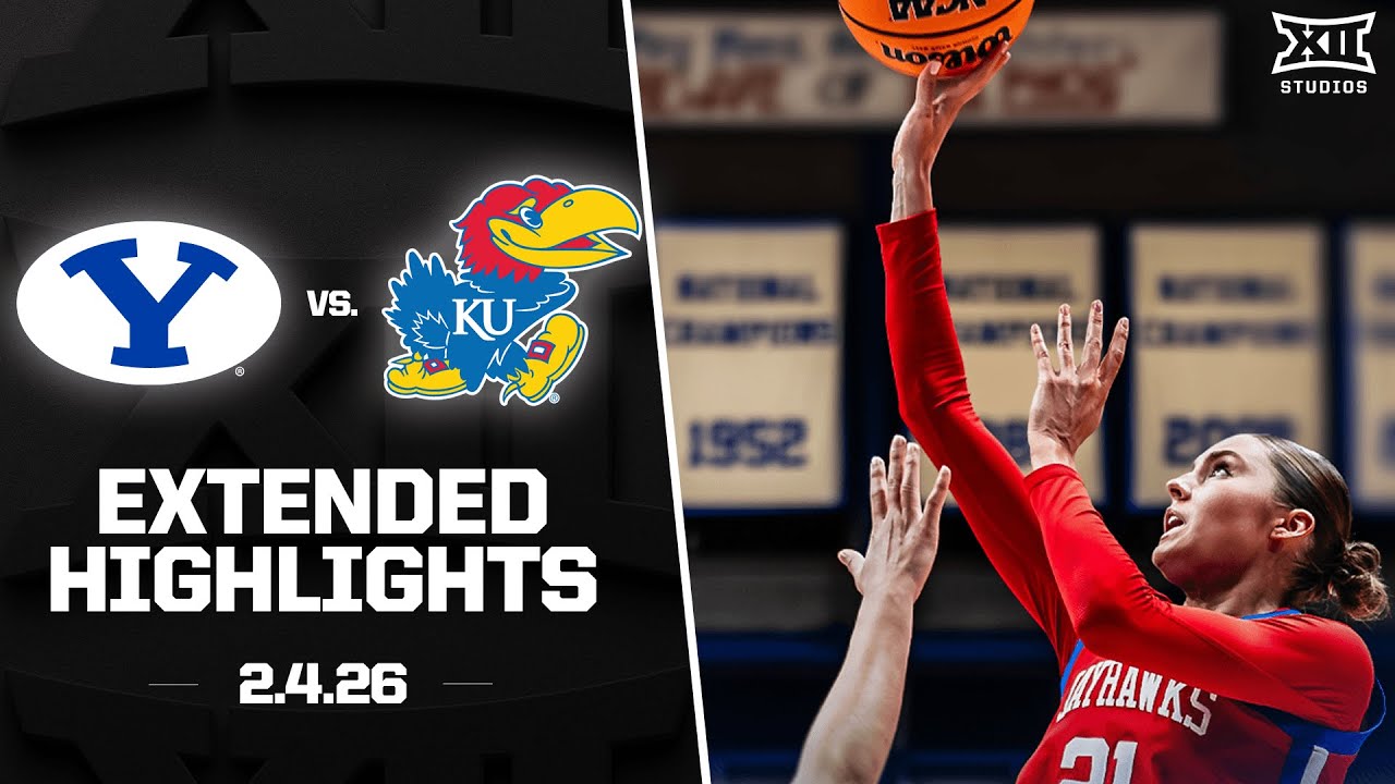 BYU vs. Kansas Extended Highlights | 2025-26 Big 12 Women's Basketball