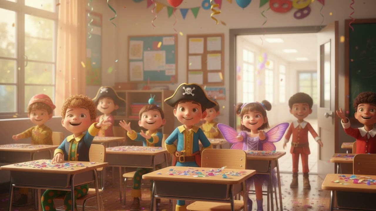 🎊 Carnaval na Escola: O Bloco da Alegria! (Música Infantil com IA)