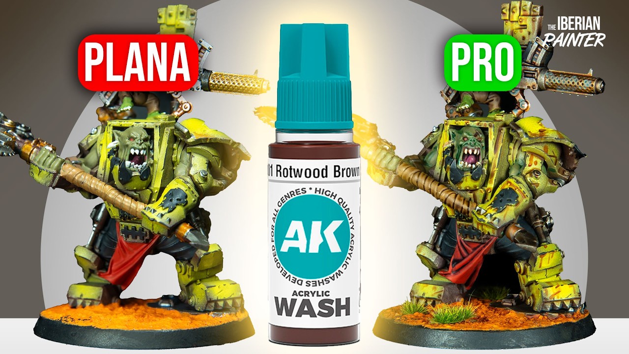 Cómo aplicar lavados a tus miniaturas - ¡Dales profundidad de forma fácil!