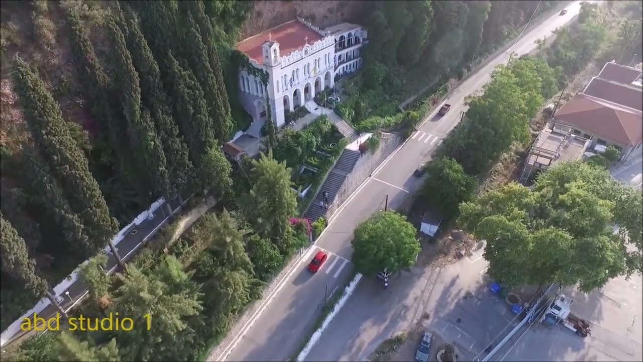 Panagia Trypiti Aigio with drone