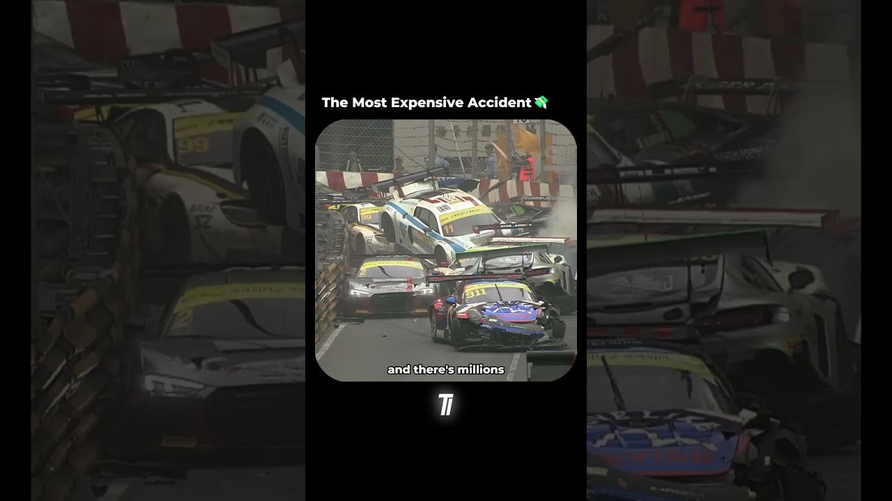 The most expensive car accident  #cars #automobile #fyp