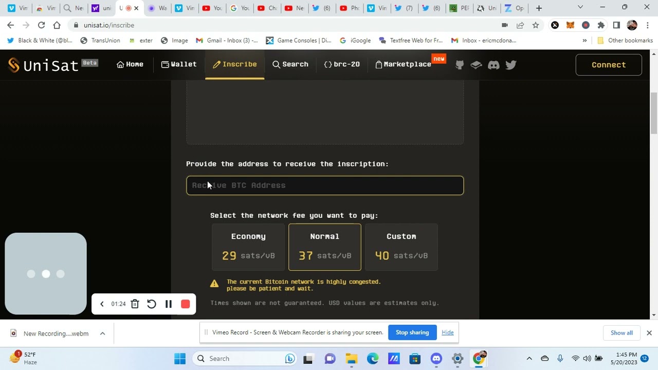 how to check and inscribe brc 20 tokens.