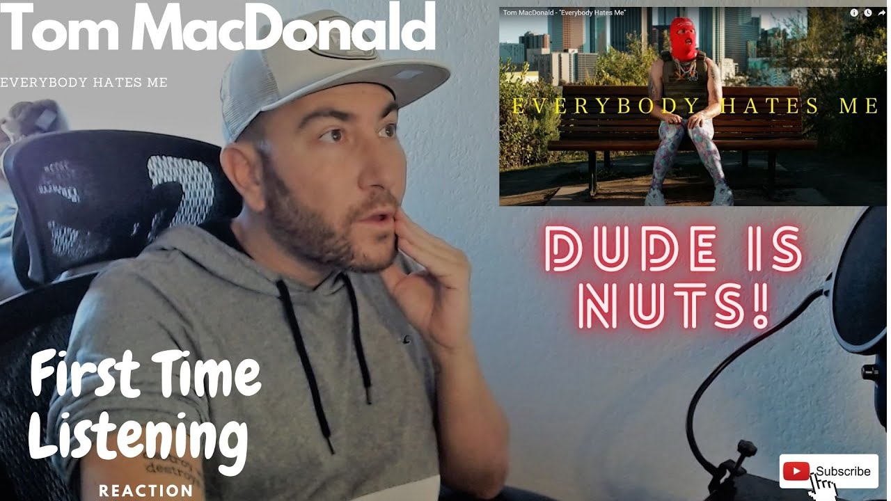 First Time Ever Hearing TOM MACDONALD - Everybody Hates Me - Reaction