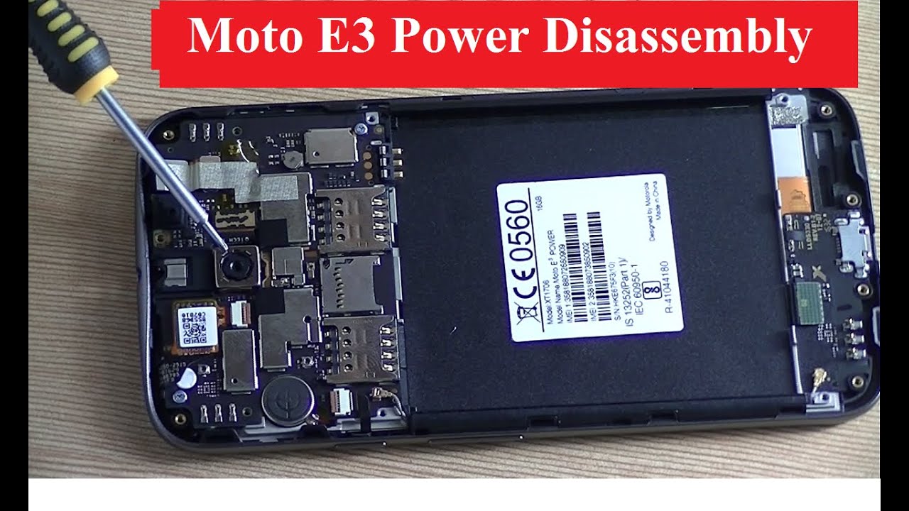 Moto E3 Power  Disassembly