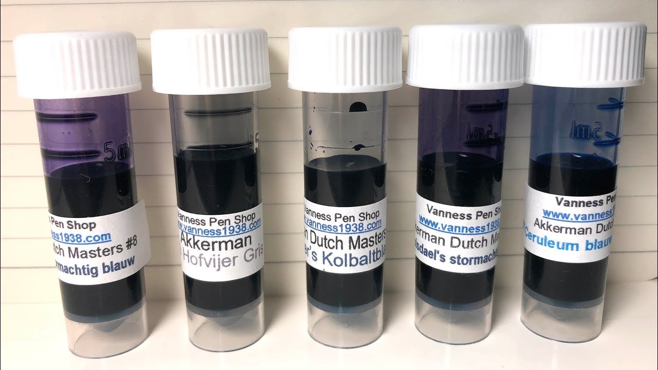 Akkerman Fountain Pen Ink Review - Dutch Masters Ink Collection