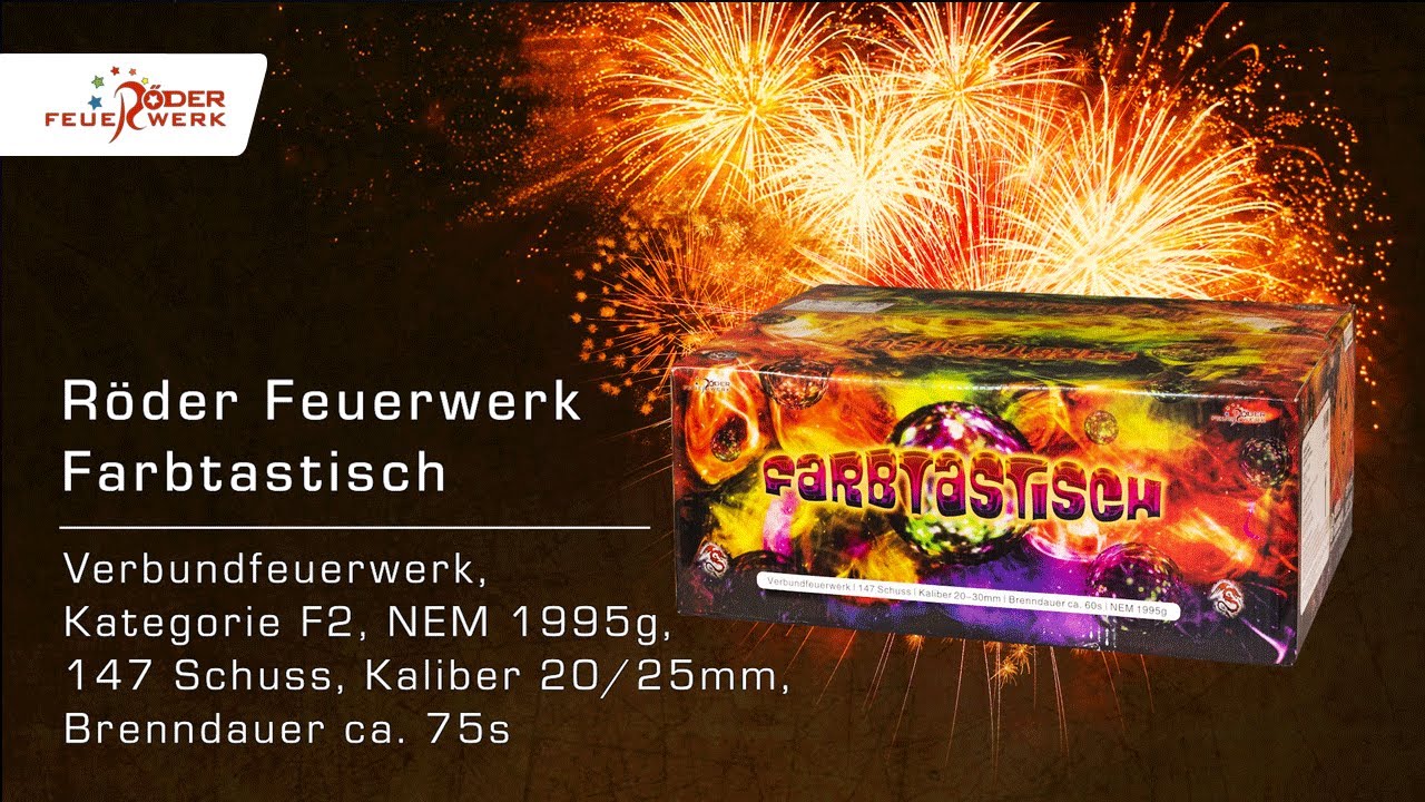 Produktvideo: Röder Feuerwerk - Verbundfeuerwerk 