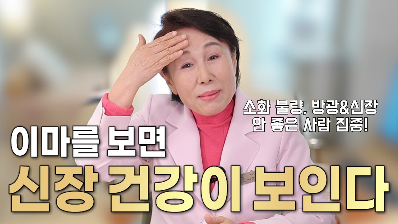 이마에 나타난 신장 건강 적신호! 소화불량의 진짜 원인?
