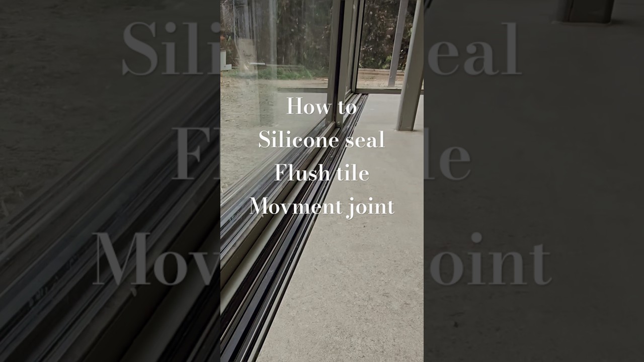 How to- Silicone sealant application- floor tile movement joint