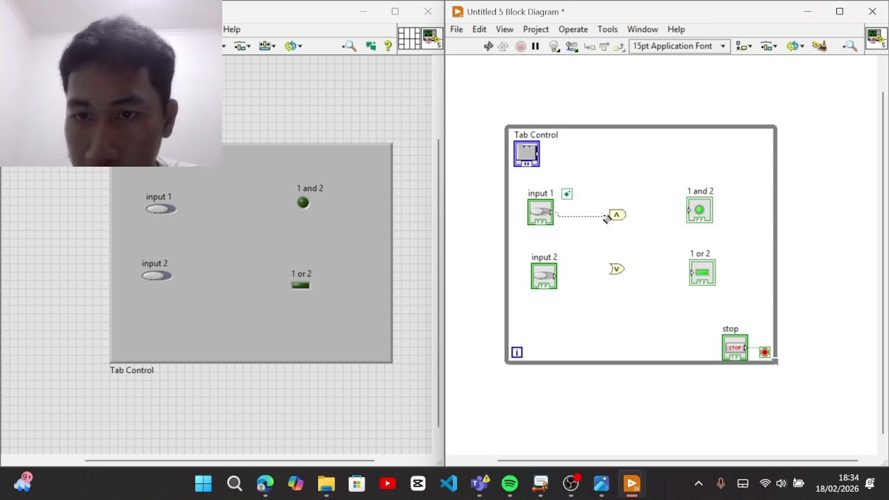PENJELASAN DAN SIMULASI GERBANG LOGIKA AND DAN OR MENGGUNAKAN SOFTWARE LABVIEW