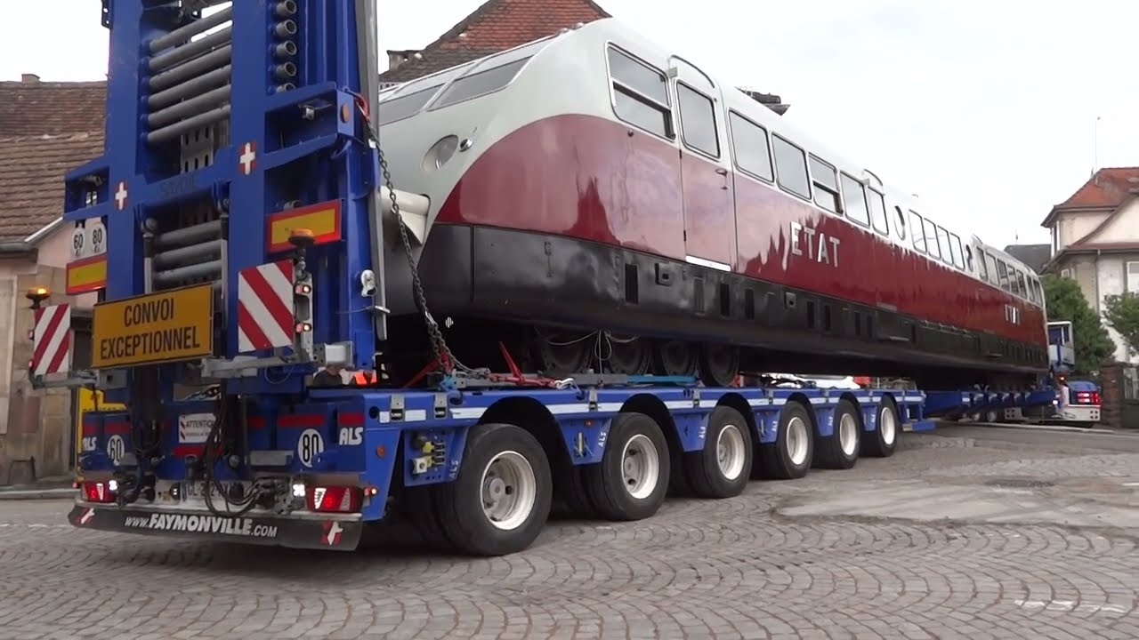 Convoi Olivry Transports, Autorail Bugatti de 32t, vidéo02, Copyright Manugo