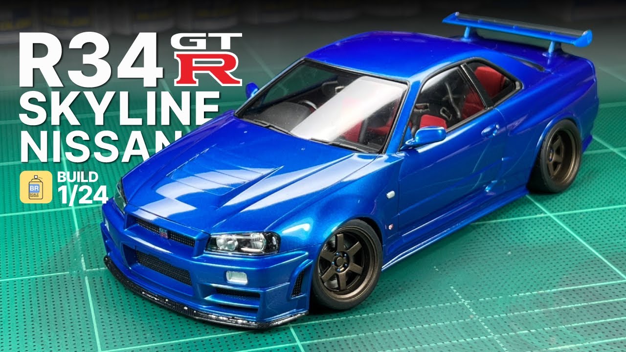 Build 1/24 Nissan Skyline R34 Tamiya