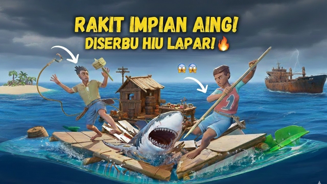 AKU SUDAH MENGERTI CARA BERMAIN RAFT | Raft Survival