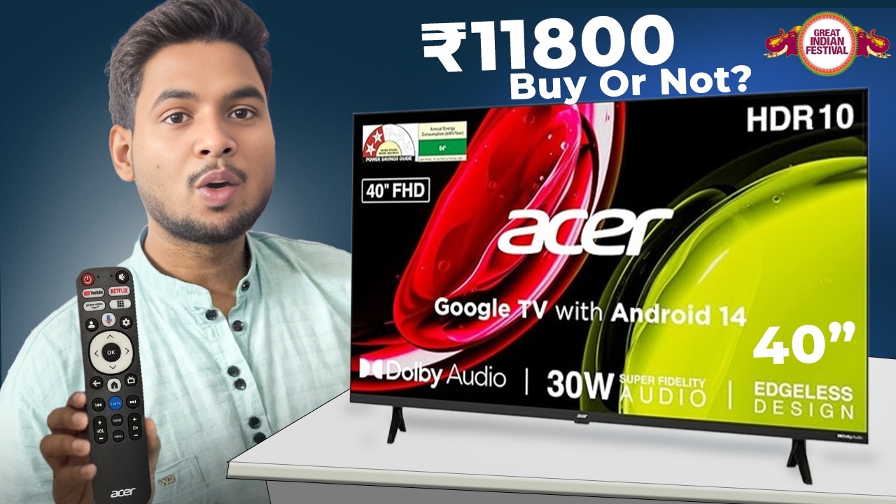 Acer 40 Inch Ultra I Series FHD Google TV Unboxing & Review