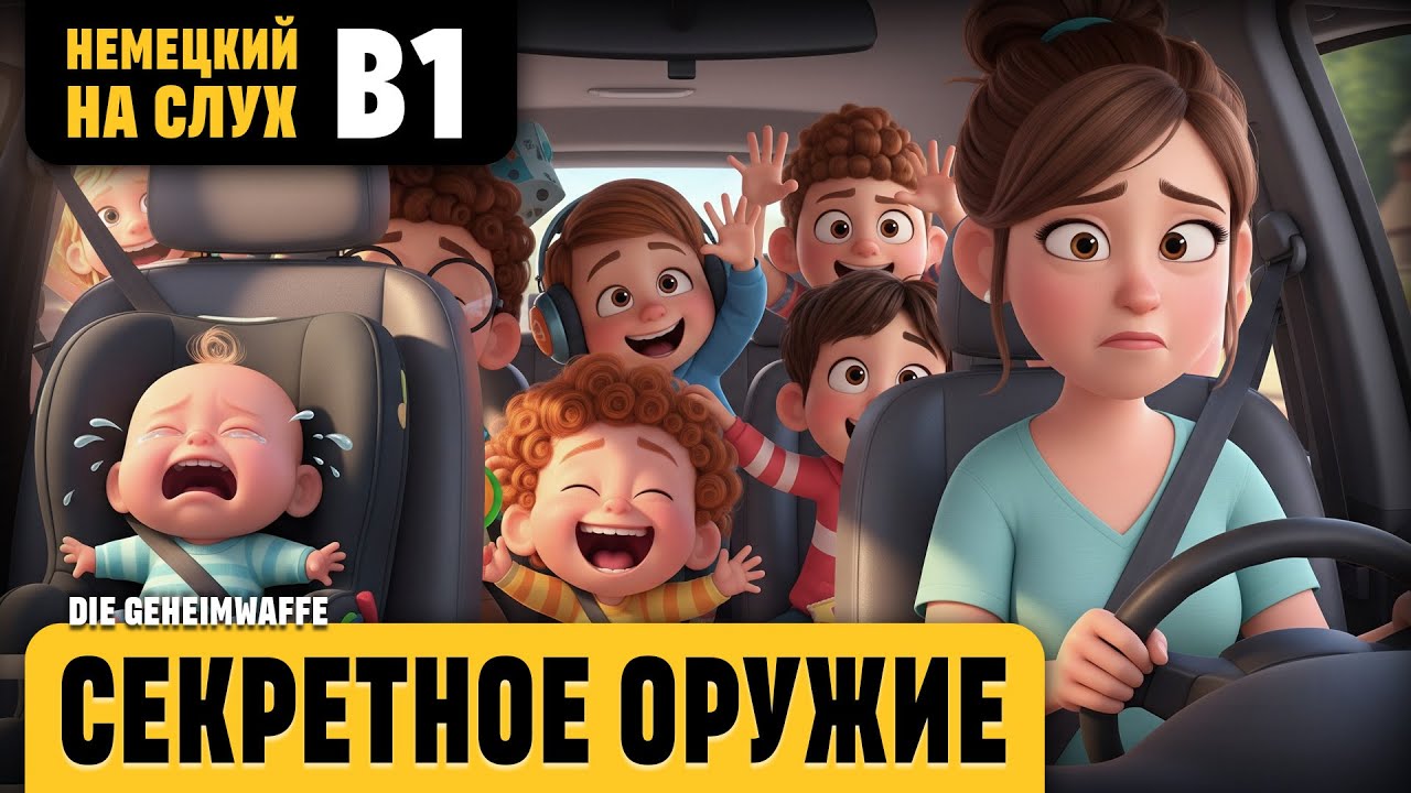 Секретное оружие. Весёлый рассказ (уровень B1). Немецкий на слух.